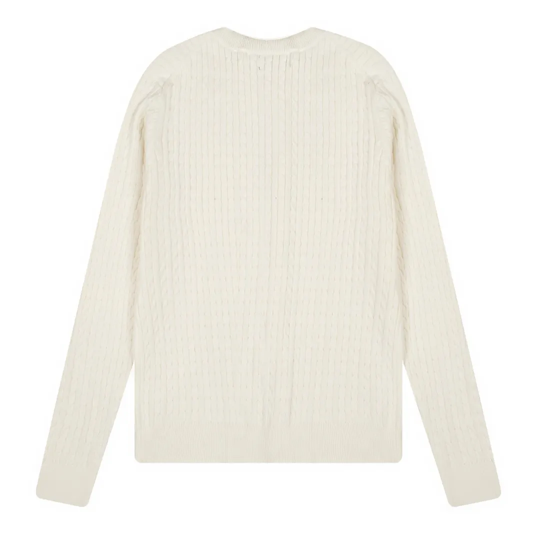 P196 White background picture [Evergreen for all seasons] Style number: 25123# Color: black/navy blue/almond/white Size: S-XL - Ralph Lauren/Ralph Lauren 2025FW Zhao Lusi's same solid color logo knitted versatile fine twist knitted buttoned long-sleeved cardigan - RL's classic fine twist cardigan 21S quality cotton yarn A cardigan that can be worn in all seasons Can be matched inside or outside Simple and clean basic color matching The upper body is clean and flawless. The comfort brought by imported cotton yarn is soft. An item that cannot be rejected.